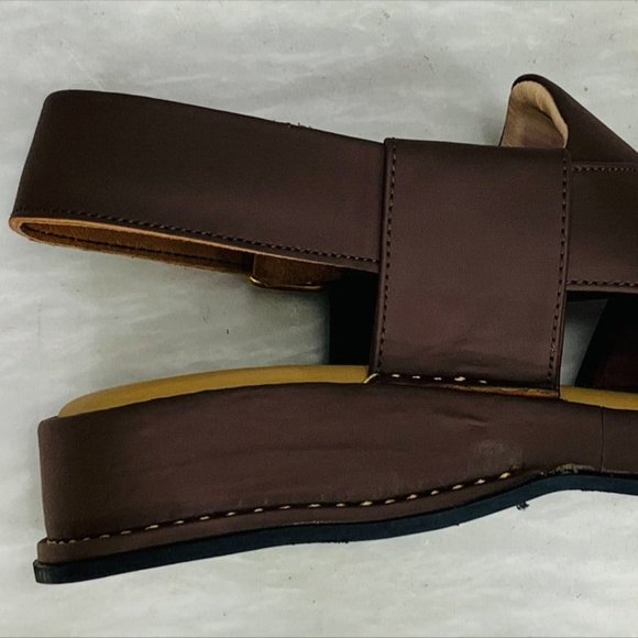 Premium Quality Dark Brown Shoes, Peshawar Zalmi Pure Handmade Chappal - Picture 4 of 11